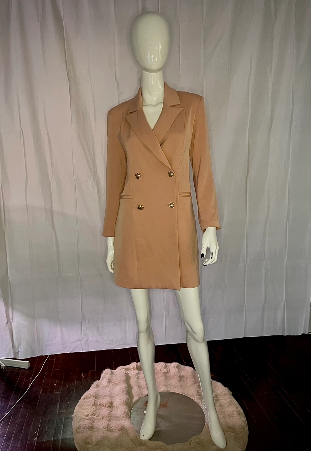 Women's Double-Breasted Blazer Dress - photo 3