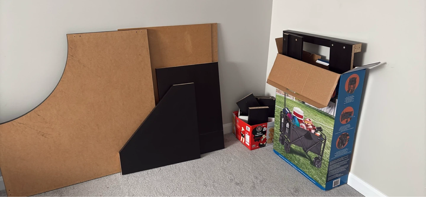 Black Corner Desk with Shelving Unit - photo 3