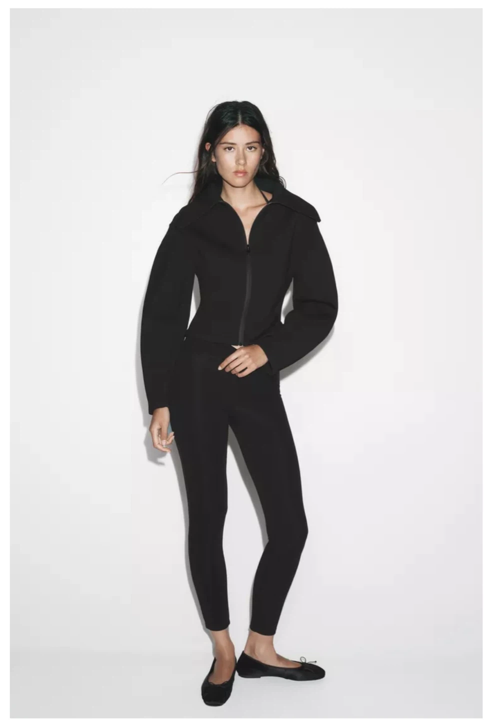 ZARA Black High Waist Pants Size S
