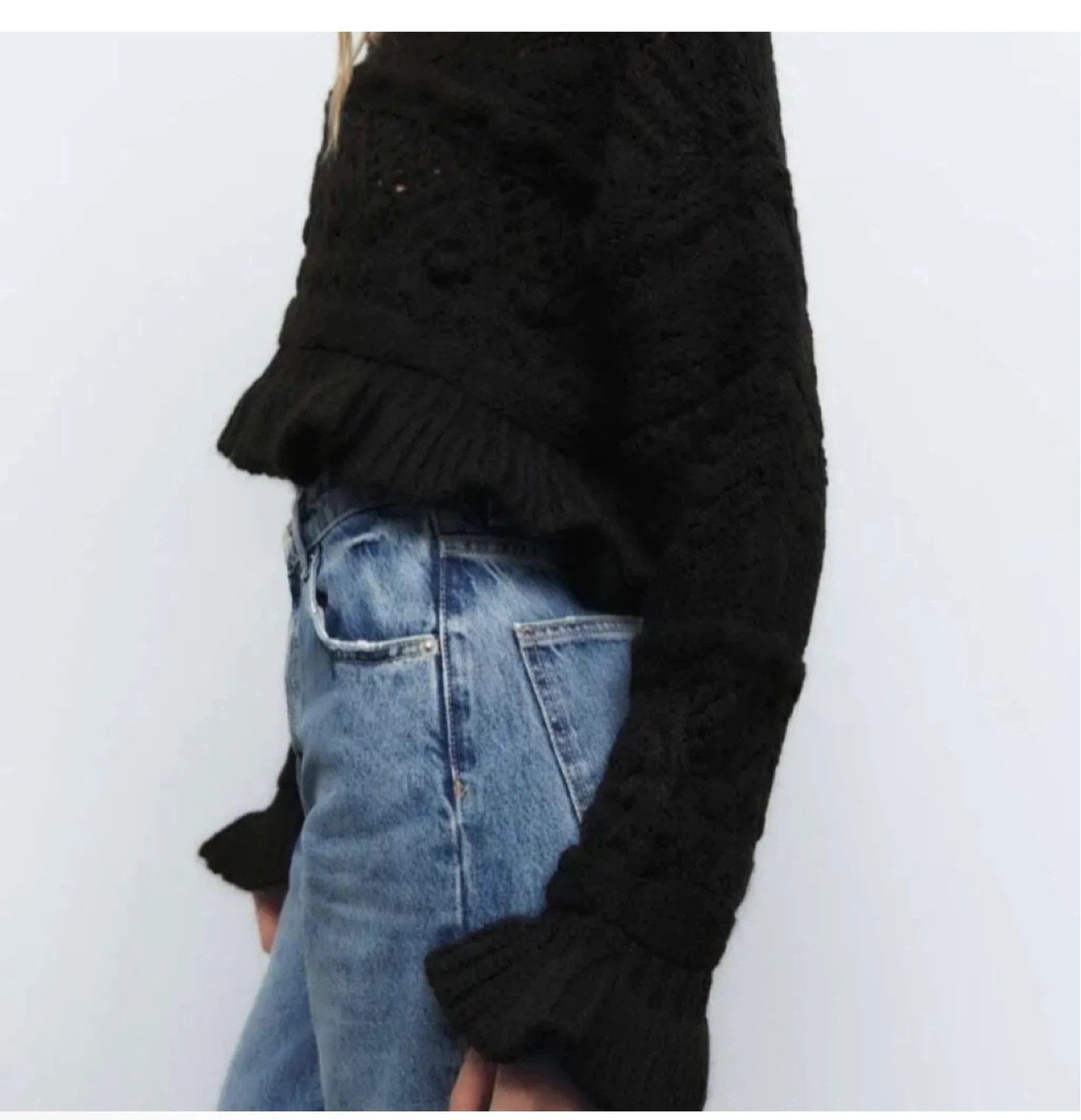Black Knitted Sweater - photo 5