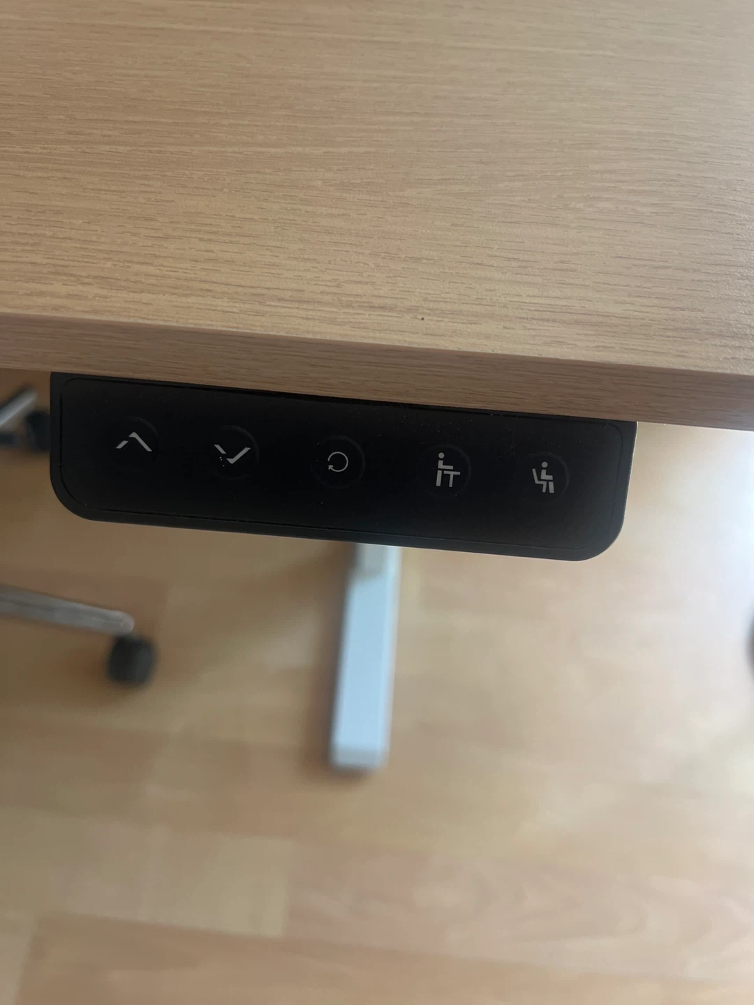 Adjustable Standing Desk - Light Wood Top - photo 5