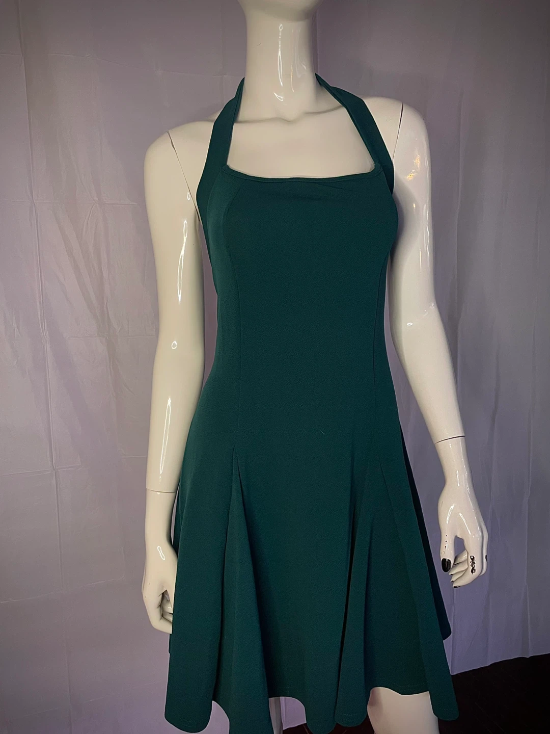 Green Halter Neck Mini Dress - photo 2