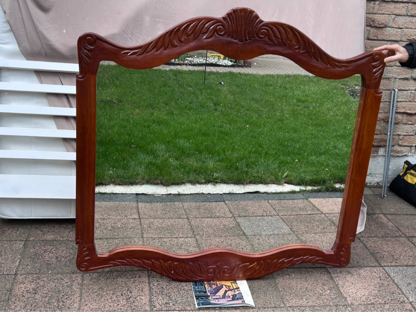 Chinese Hard Wood Mirror