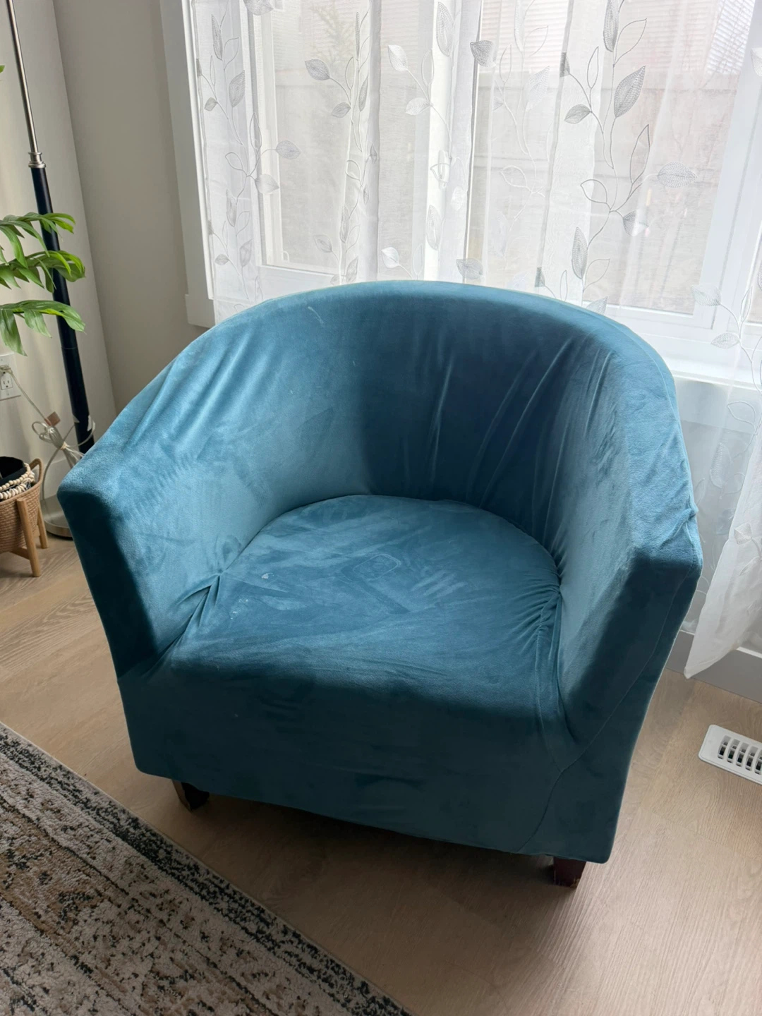 Teal Velvet Accent Chair