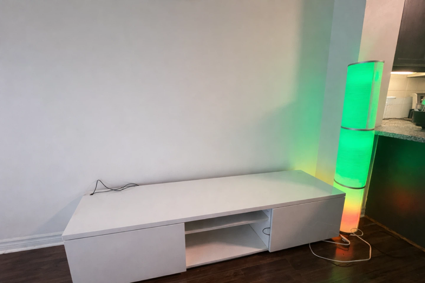 IKEA BYAS TV Bench High Gloss White 160x42x45 cm - photo 3