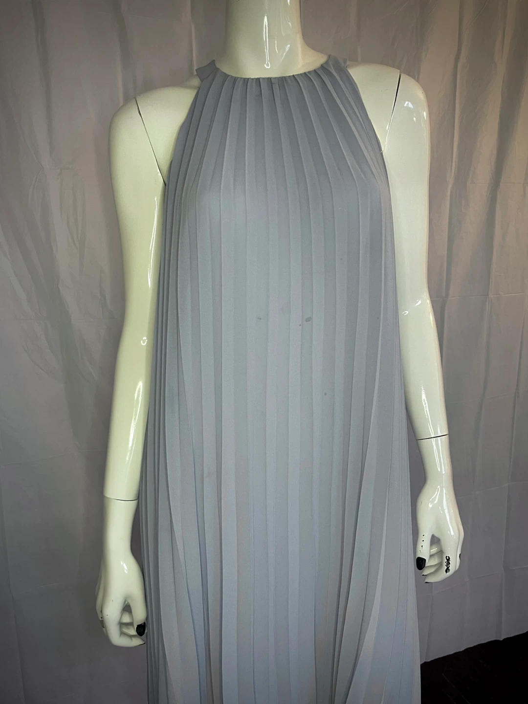 Pleated Halter Neck Dress - photo 3