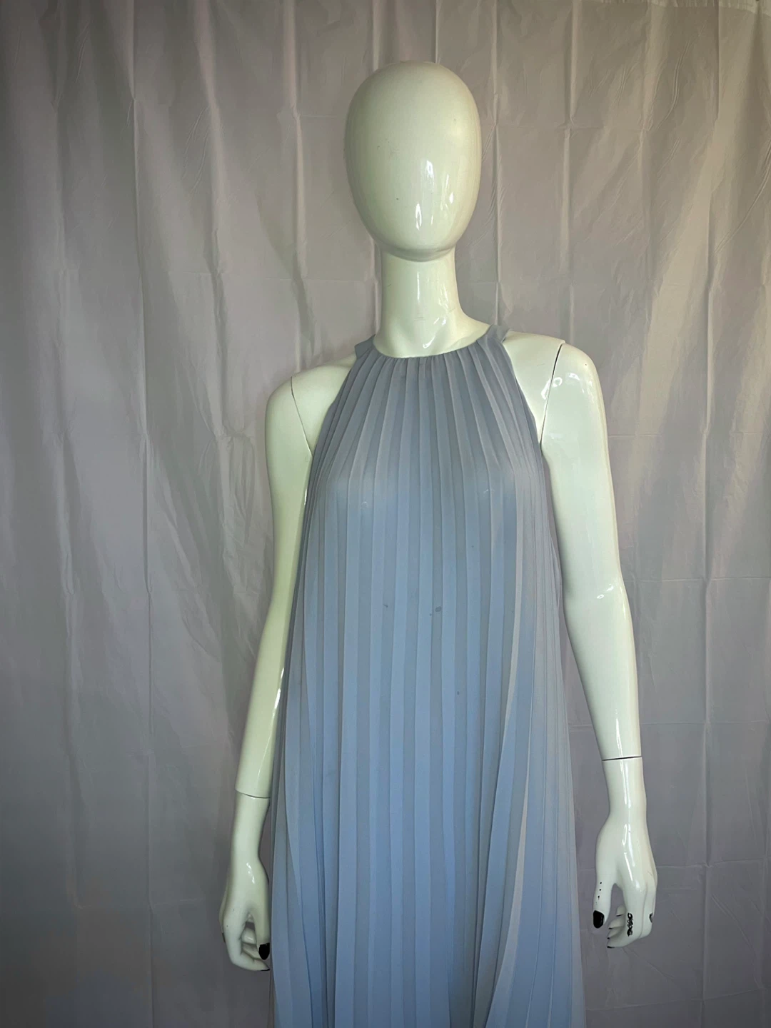 Pleated Halter Neck Dress - photo 2