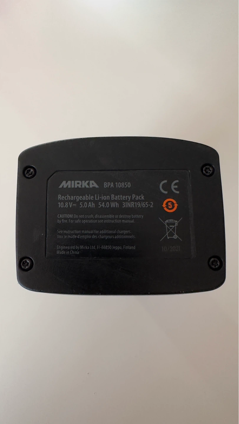 Mirka BPA 10850 10.8V 5.0Ah Rechargeable Li-ion Battery Pack - photo 5