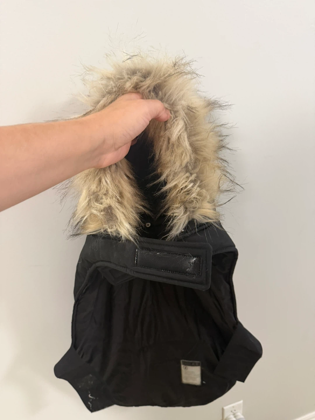 Large - NOIZE Black Dog Winter Jacket with Fur Hood - photo 2