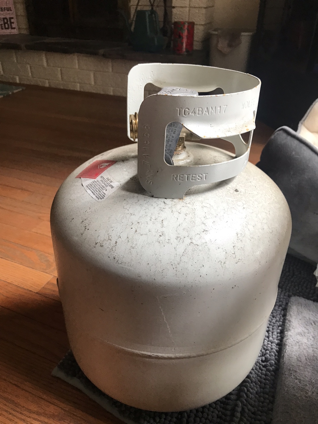 Empty Propane Tank -  Certified Til March 2029