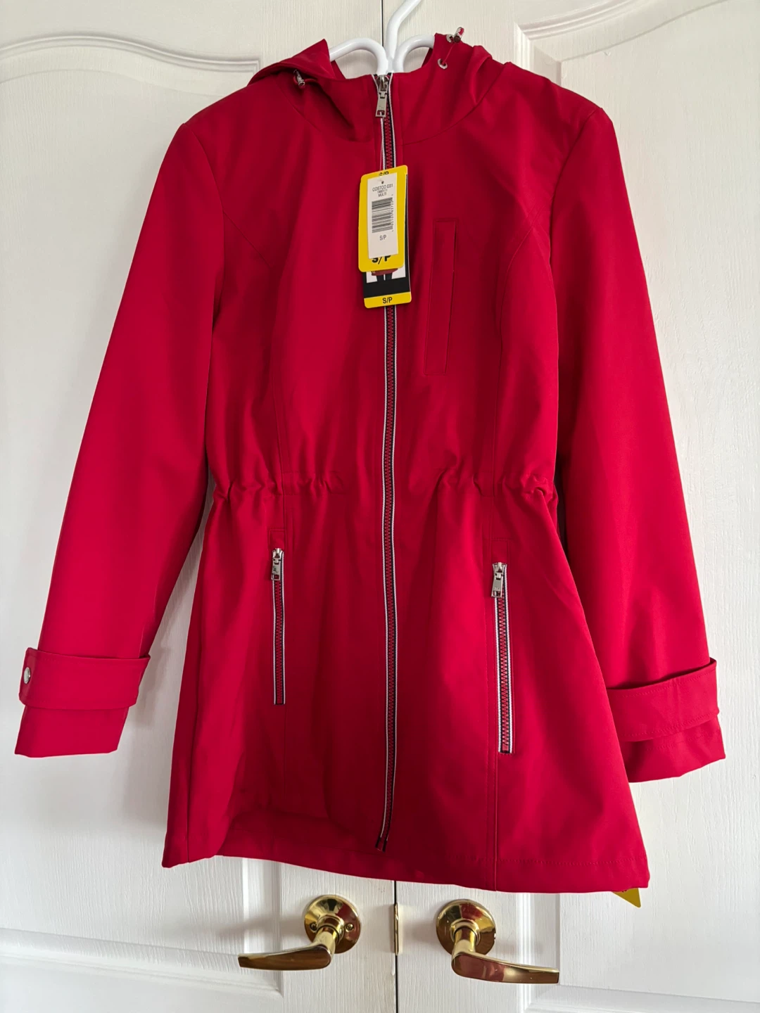 Tommy Hilfiger Red Hooded Jacket - Small/Petite - photo 2