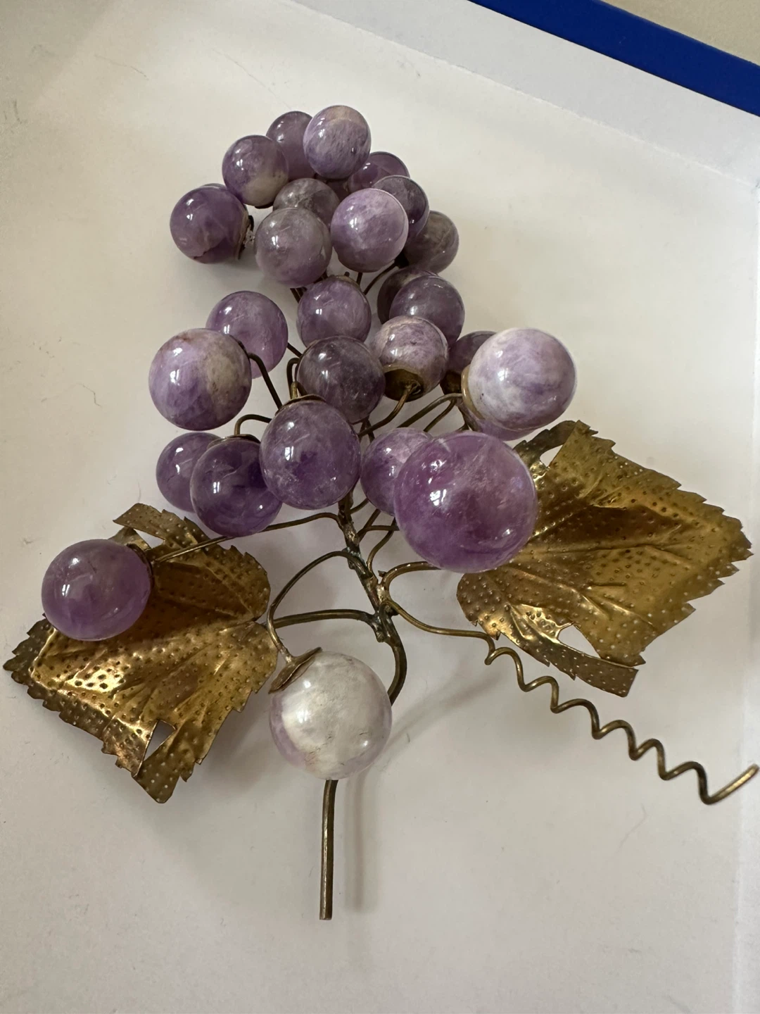 vintage semi-precious stone grapes Each 49 - photo 3