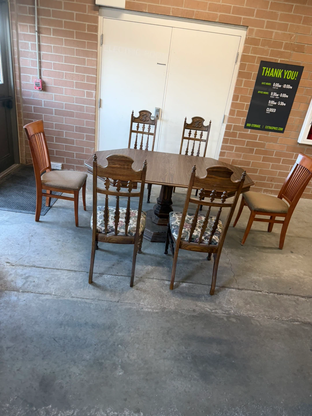 Wooden Dining Table Set with 5 Chairs - photo 5