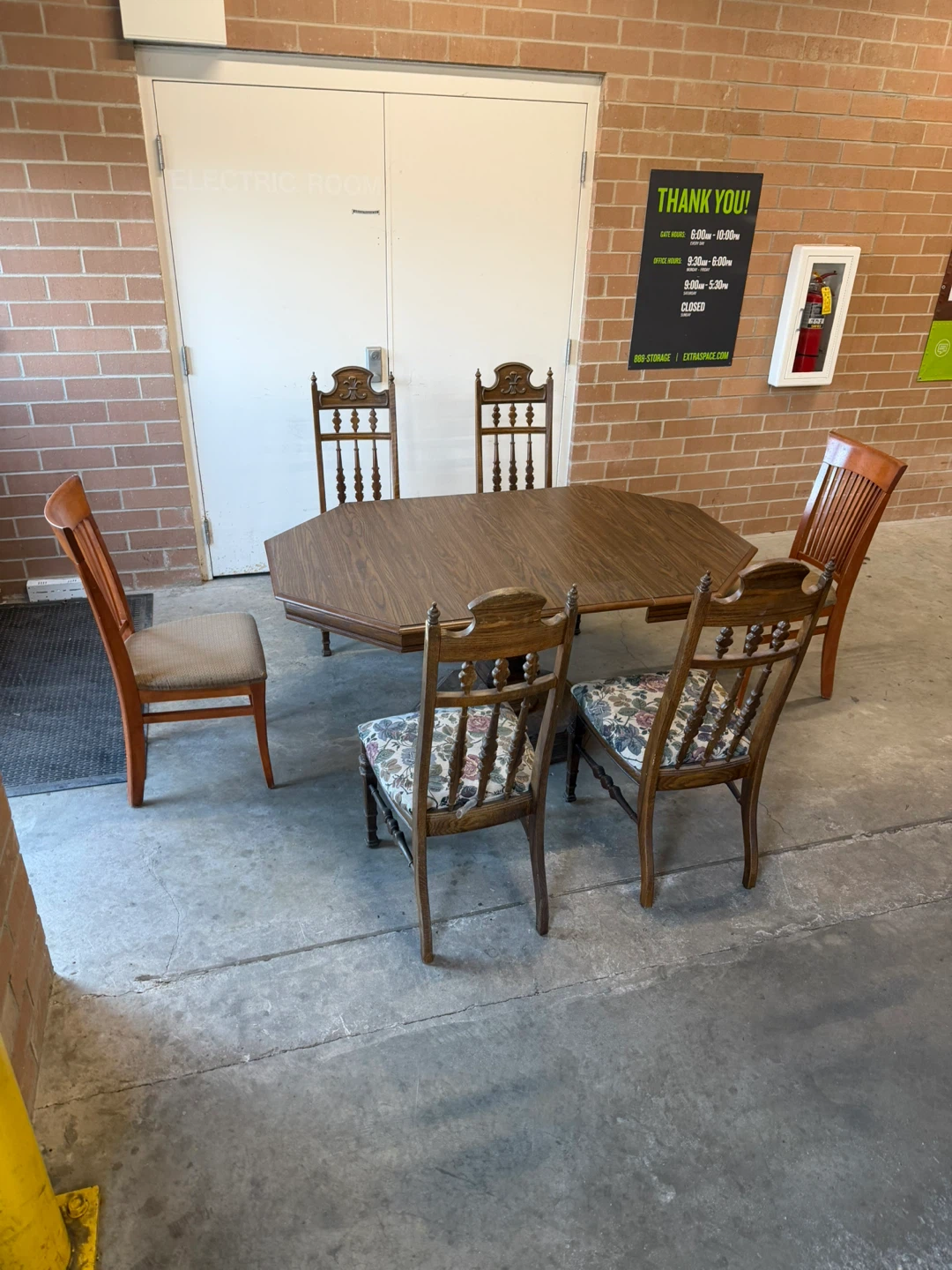 Wooden Dining Table Set with 5 Chairs - photo 4