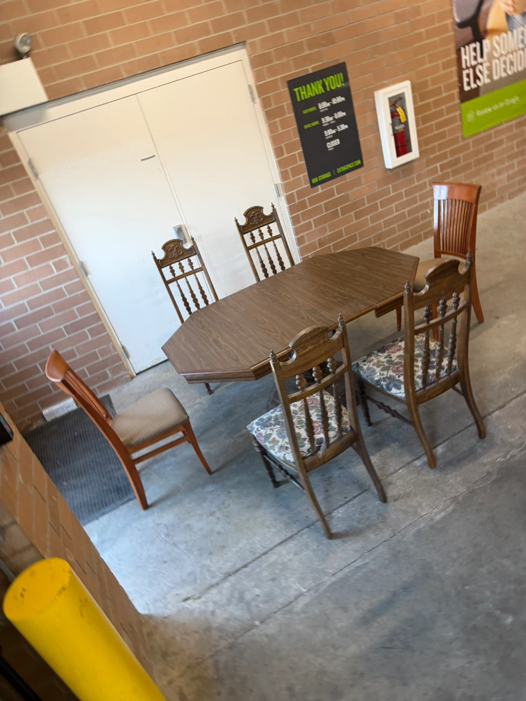 Wooden Dining Table Set with 5 Chairs - photo 2