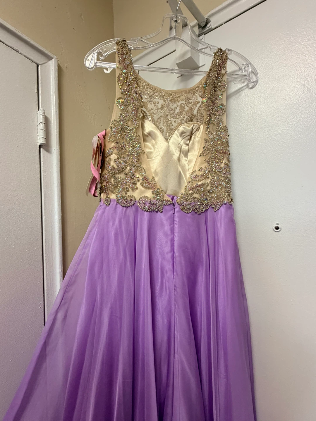 Purple Beaded Formal Gown - photo 4