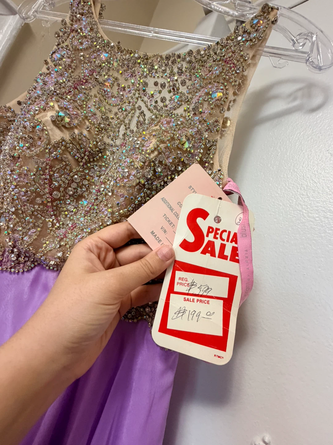 Purple Beaded Formal Gown - photo 5