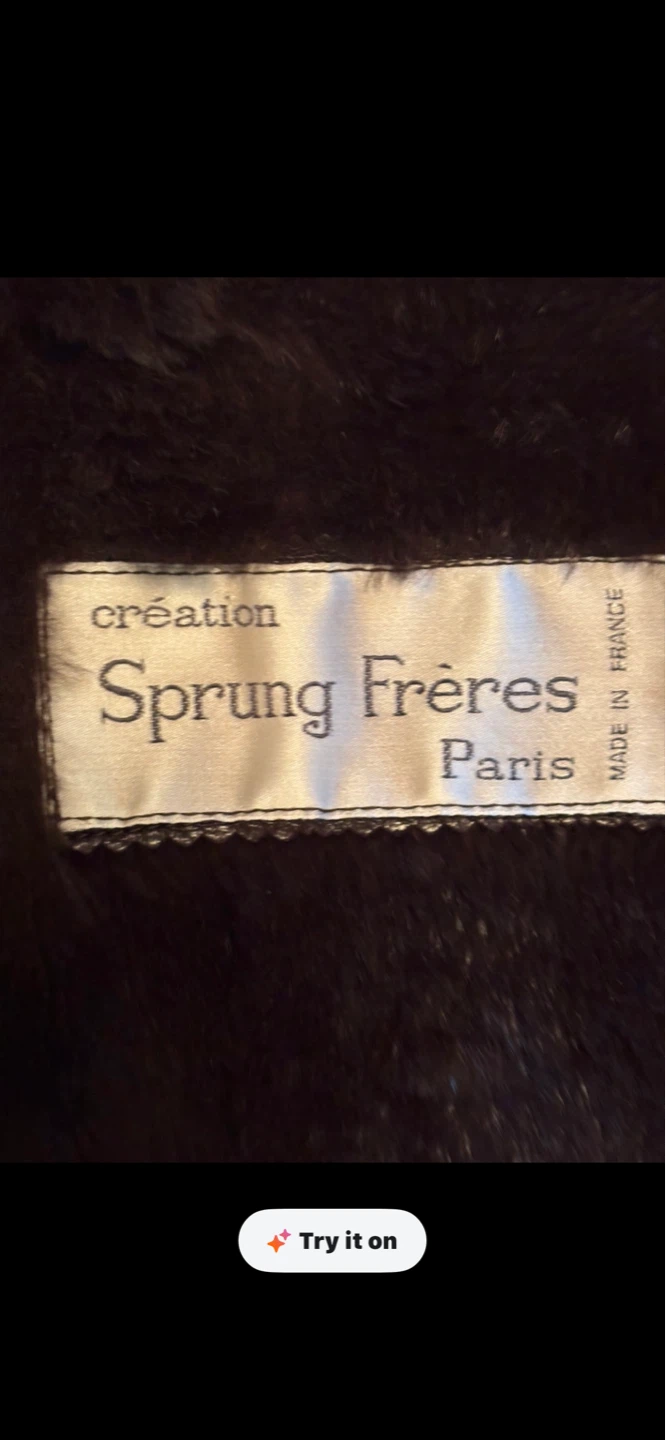 Vintage Sprung Frères Paris Leather Fur Coat - photo 2