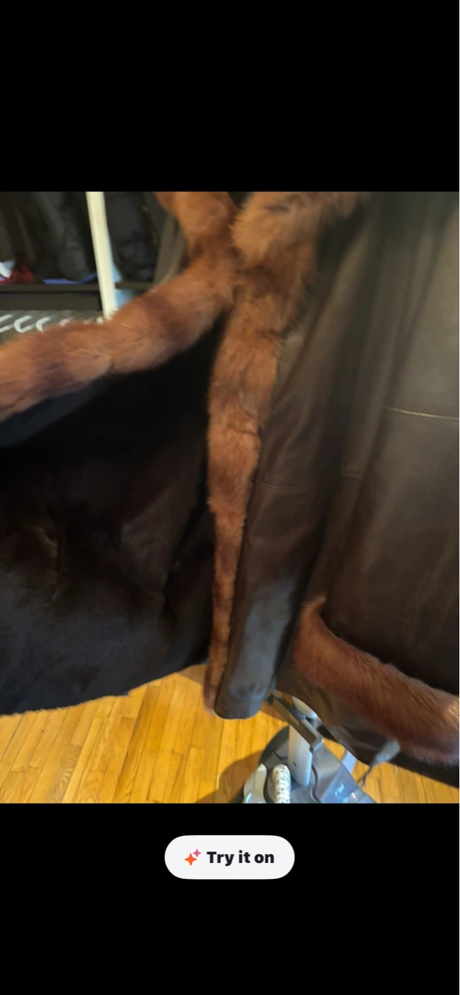 Vintage Sprung Frères Paris Leather Fur Coat - photo 3