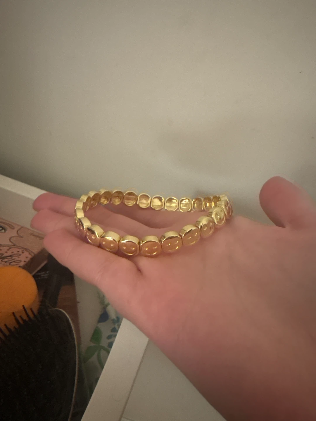 LISA GOZLAN Smiley Face Bracelet