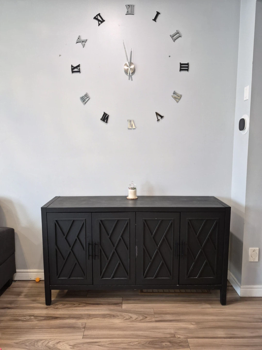 60-inch Black  Accent Cabinet with 4 Doors – Good condition - photo 4