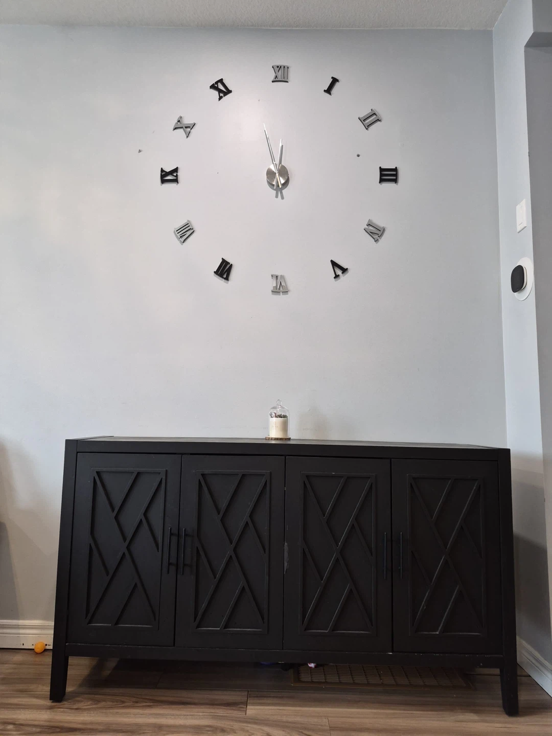 60-inch Black  Accent Cabinet with 4 Doors – Good condition - photo 3