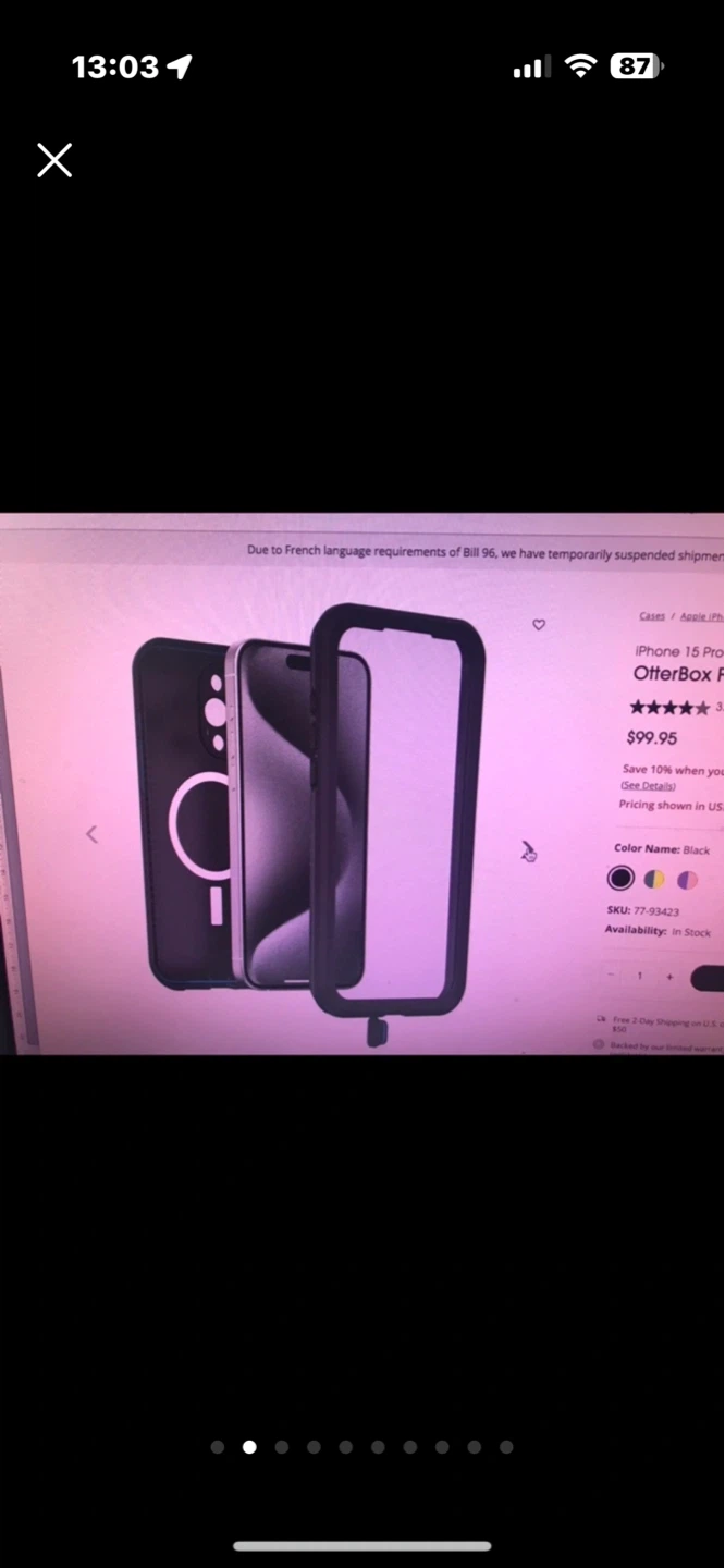 Brand new OtterBox Frē Series iPhone 15 Plus Case - photo 2
