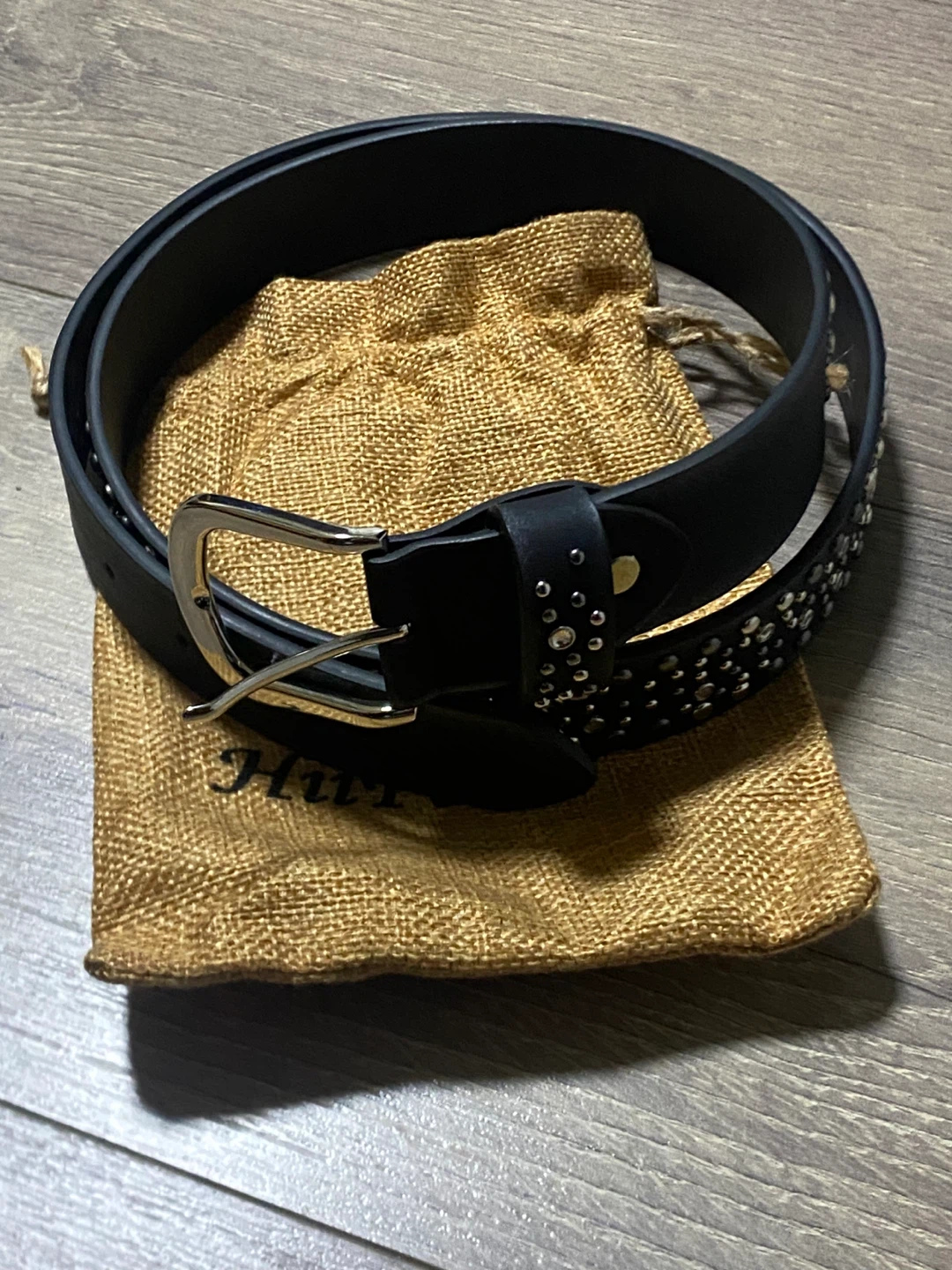 HiiFeuer Black Studded Belt with Pouch - photo 3