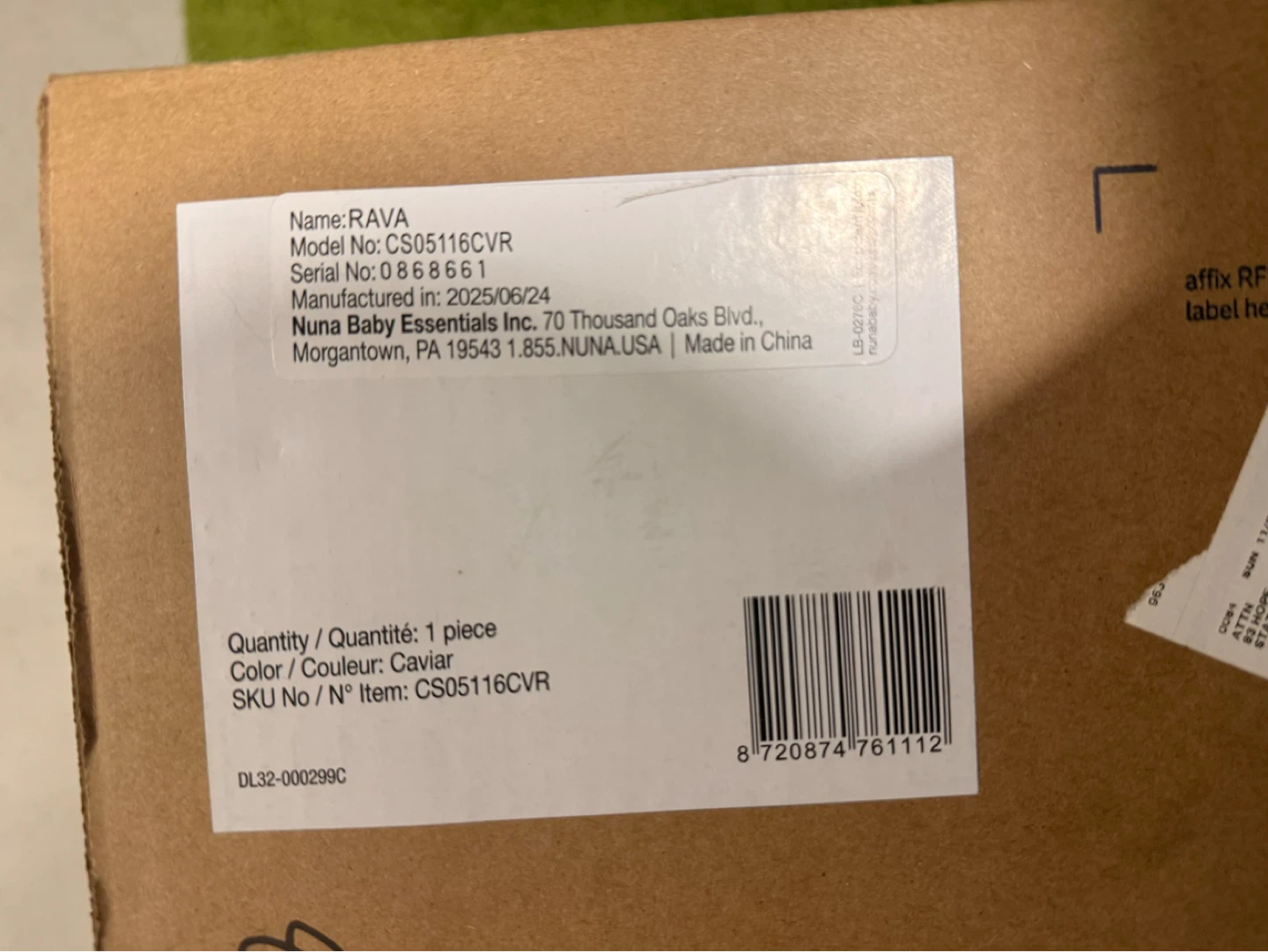 Nuna RAVA CS05116CVR Car Seat - photo 2