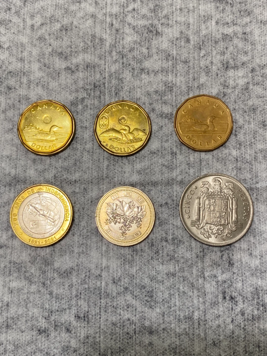 Collection of 6 Assorted World Coins - photo 2