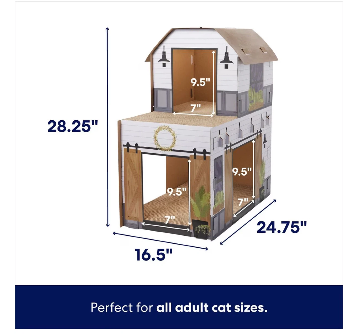 Like NeW Cardboard Cat Scratcher House - photo 5
