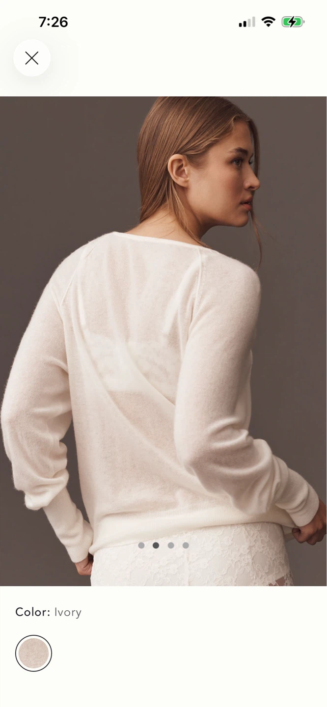 BNWT Anthropologie Cashmere Wool Sweater S - photo 3