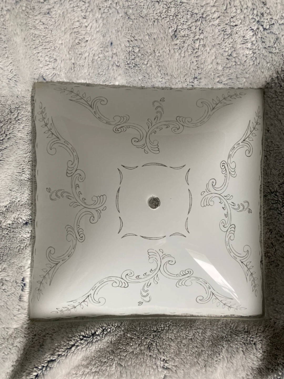 Vintage Square Ceiling Light Fixture Cover - photo 2