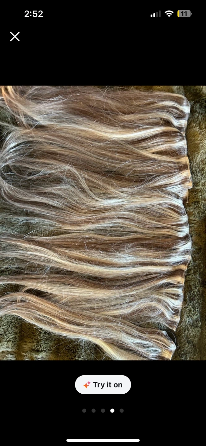 16” Clip-in Hair Extensions - Mixed Blonde Tones