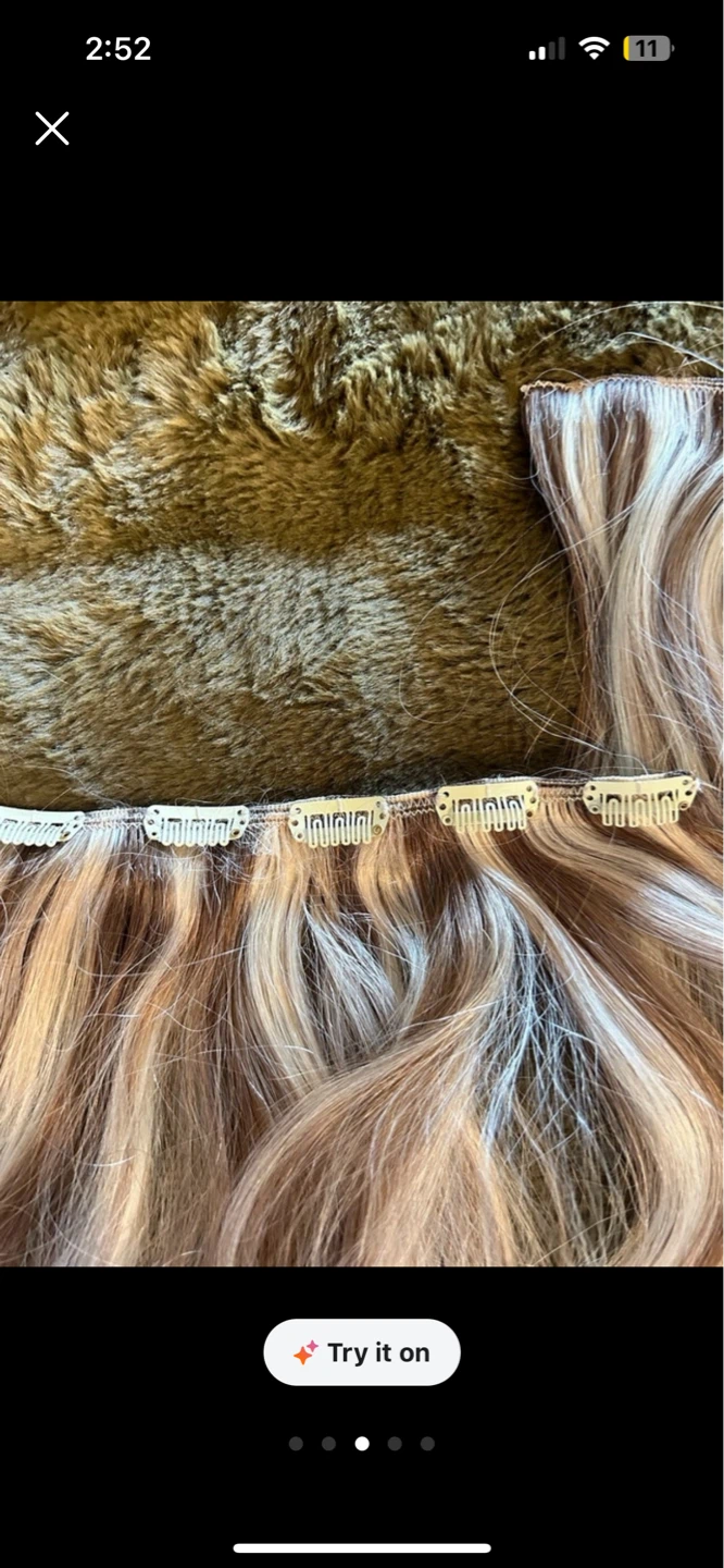 16” Clip-in Hair Extensions - Mixed Blonde Tones - photo 3