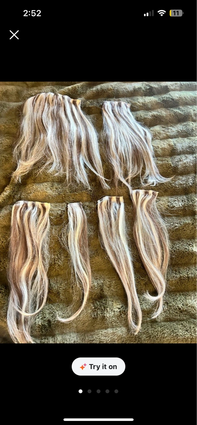 16” Clip-in Hair Extensions - Mixed Blonde Tones - photo 2