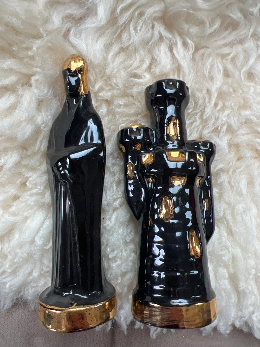 Ceramic Chess Pieces - Black and White - photo 3