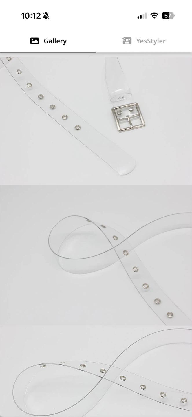 New! Transparent Belts with Silver and Gold Buckles - photo 3