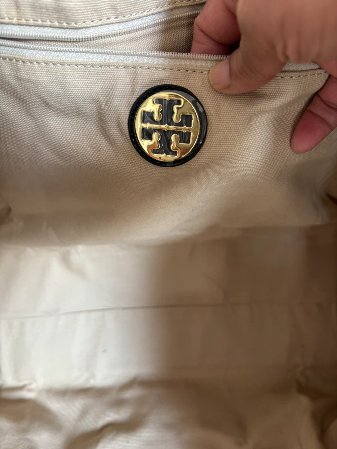 Tory Burch Black Nylon Tote Bag