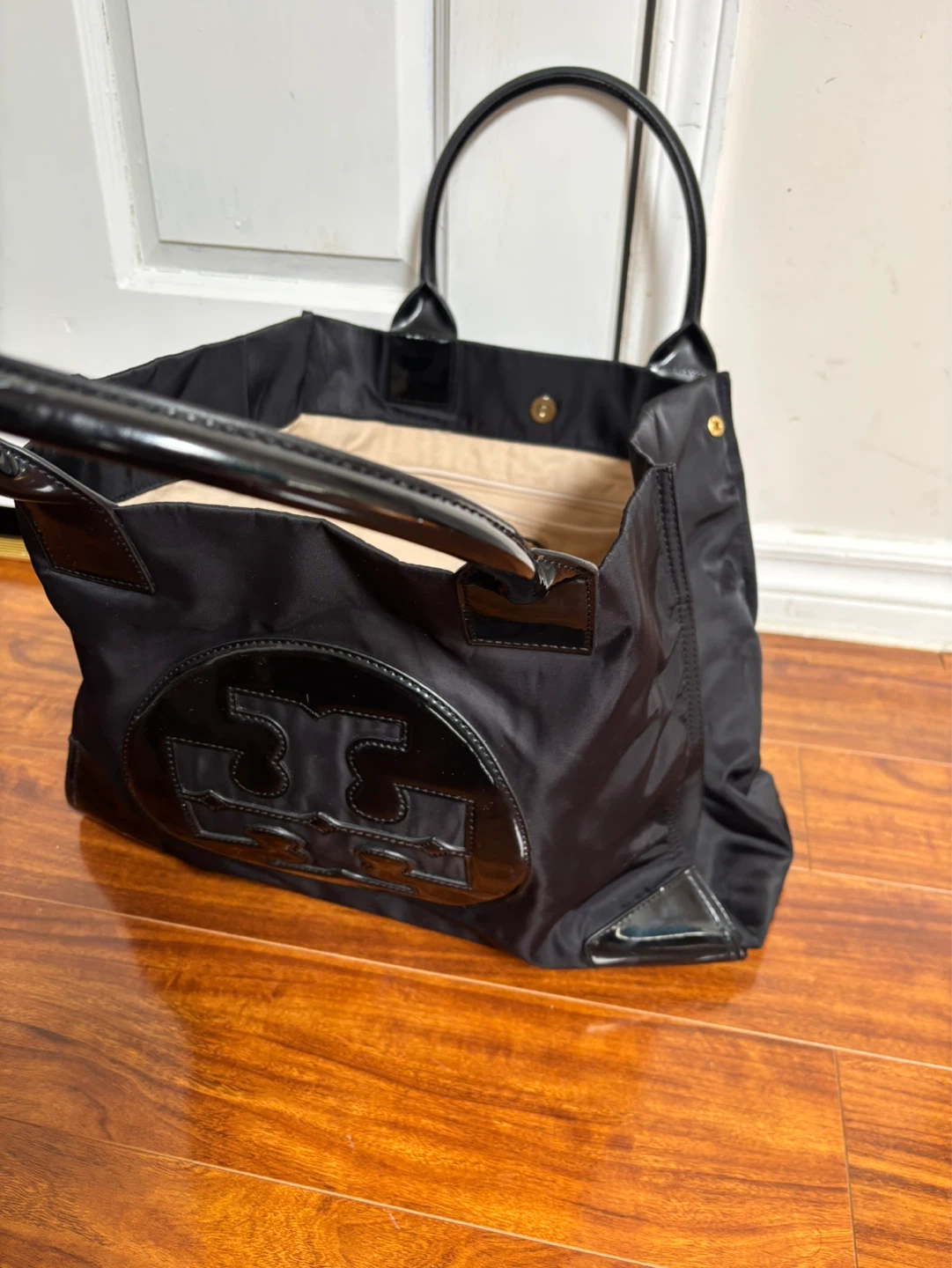 Tory Burch Black Nylon Tote Bag - photo 2