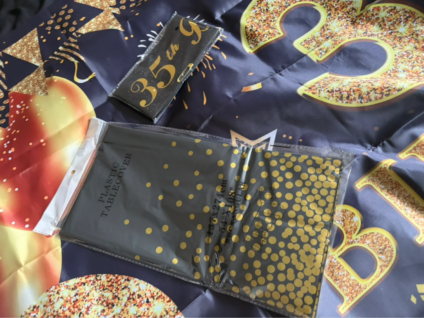 35th Birthday Banner & Table Cover Set - photo 2