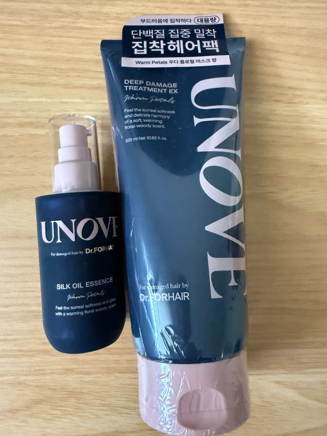 UNOVE Treatment & Silk Oil Essence Set - Warm Petals