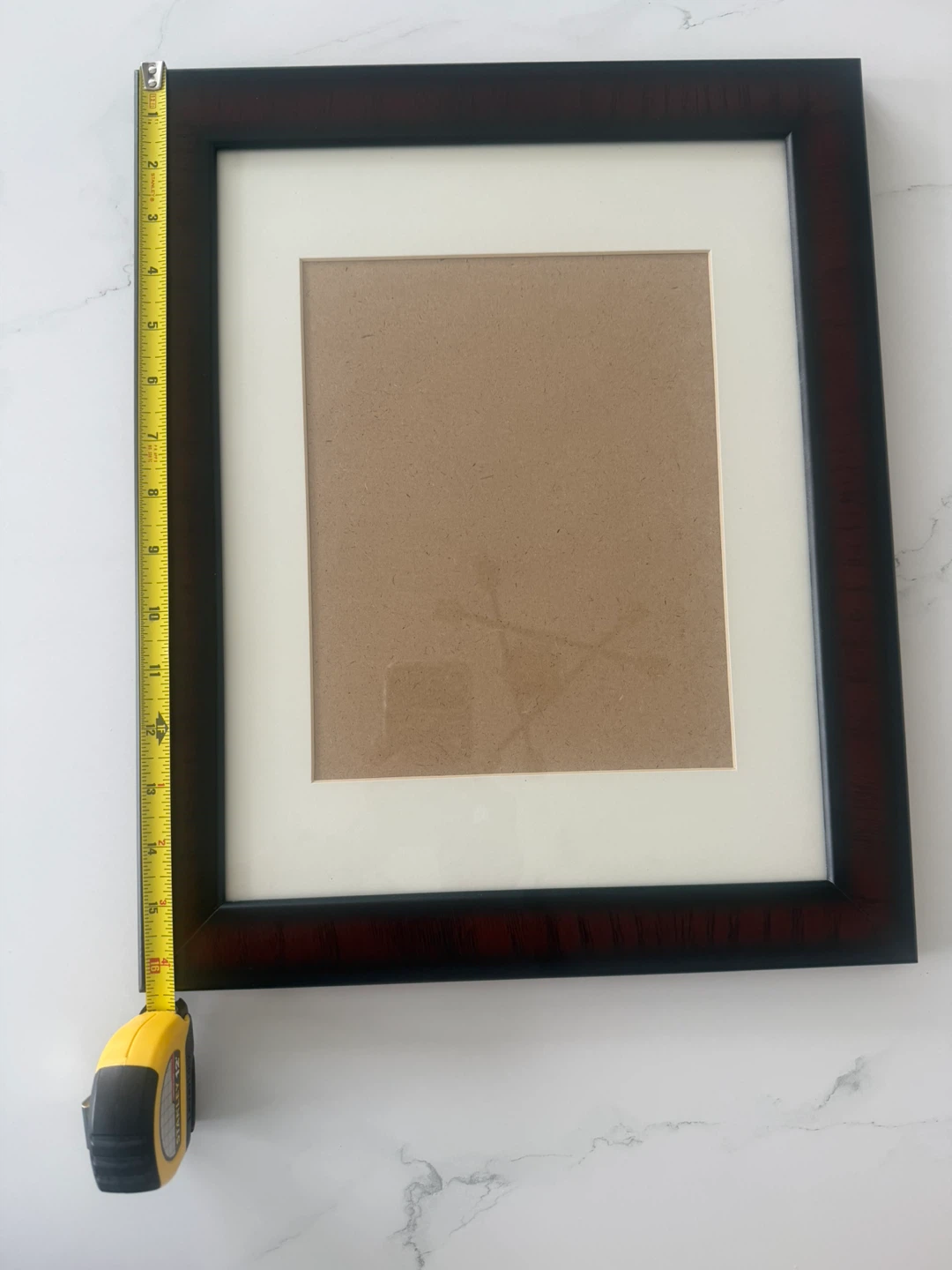 Picture Frame - Dark Wood Finish with Mat