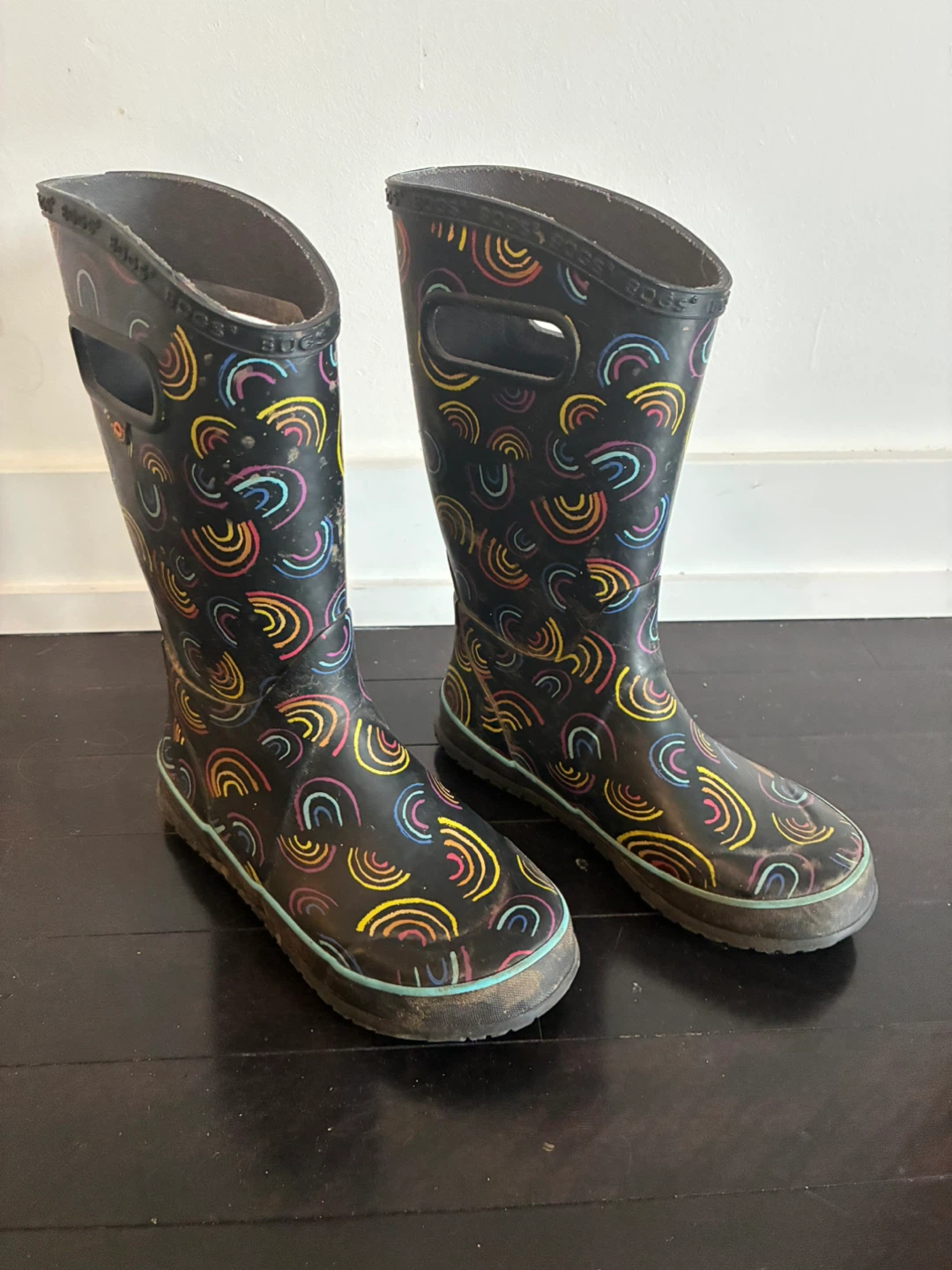 Bogs Rainbow Rain Boots - Child / Youth Size 3