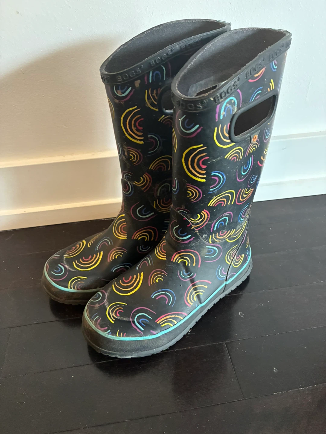 Bogs Rainbow Rain Boots - Child / Youth Size 3 - photo 2