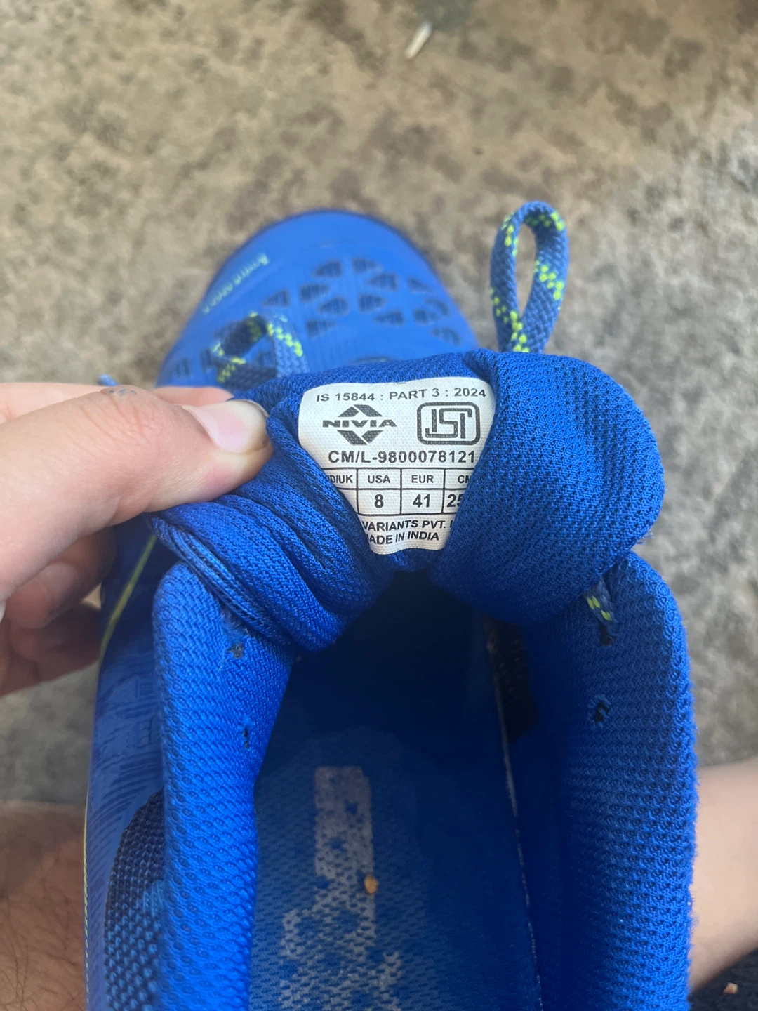 Nivia Blue court Shoes - Size 8 - photo 3