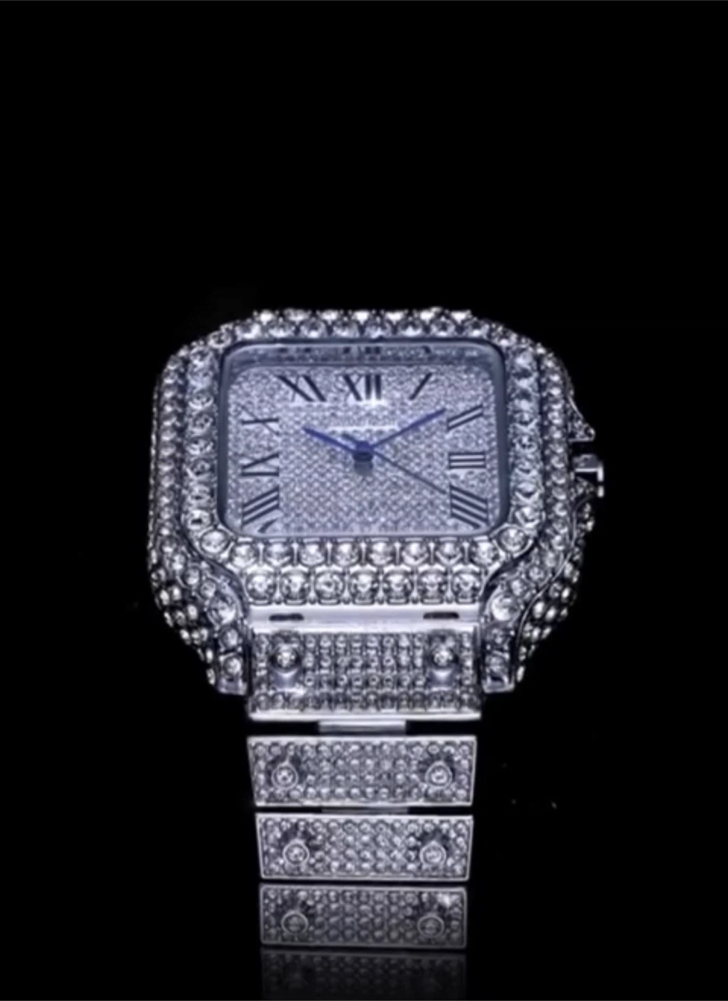 Silver & gold Men's Luxury Watch - Diamond Encrusted Gold Tone - photo 4