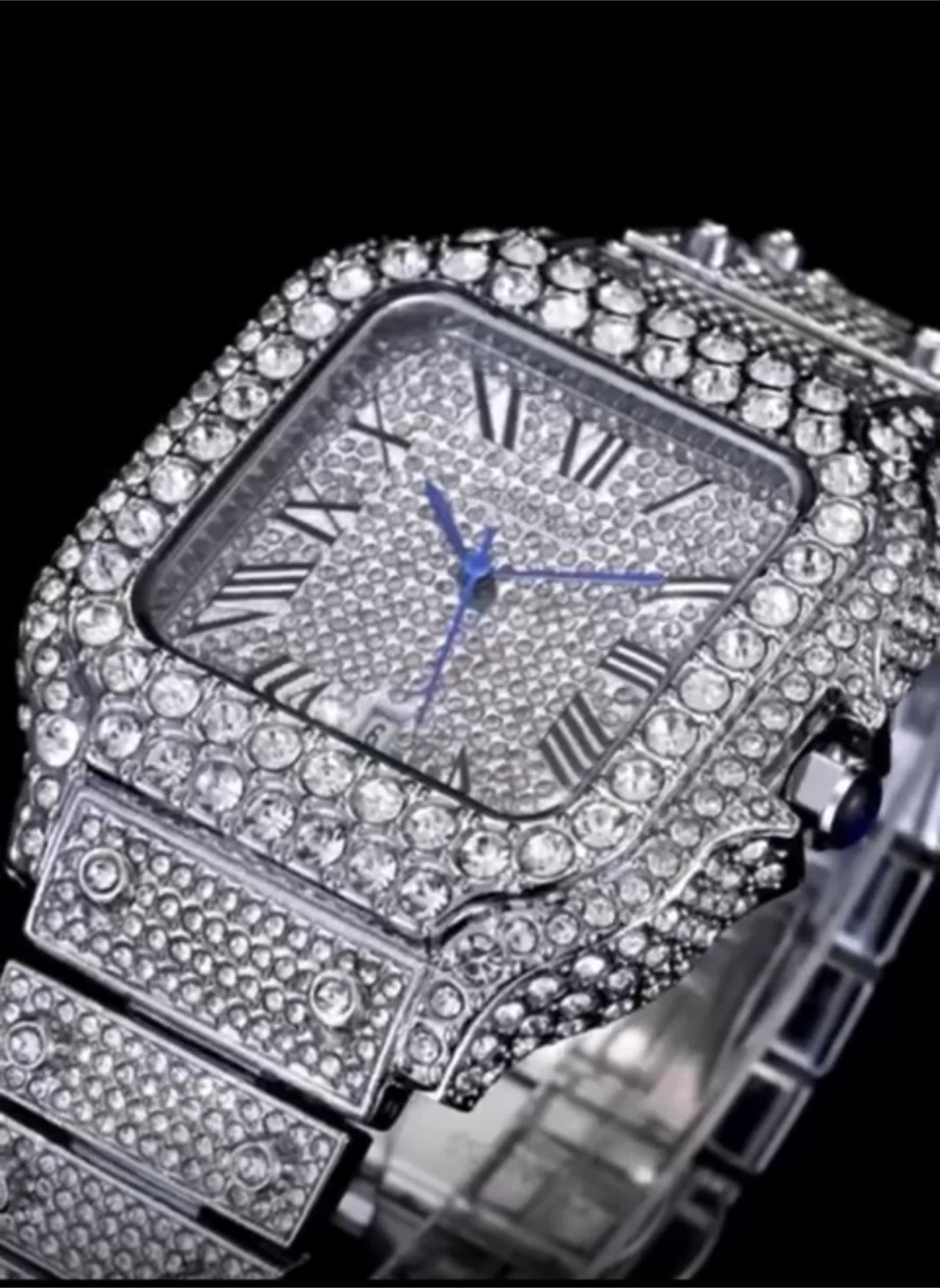 Silver & gold Men's Luxury Watch - Diamond Encrusted Gold Tone - photo 5