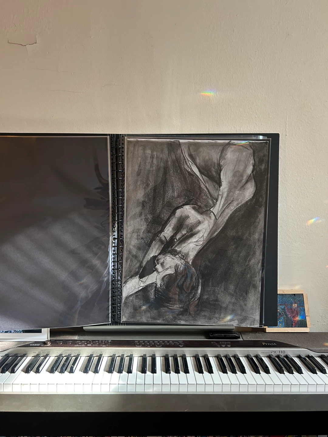 Female Figure Study - Original Charcoal Drawing - 18x24 - photo 2