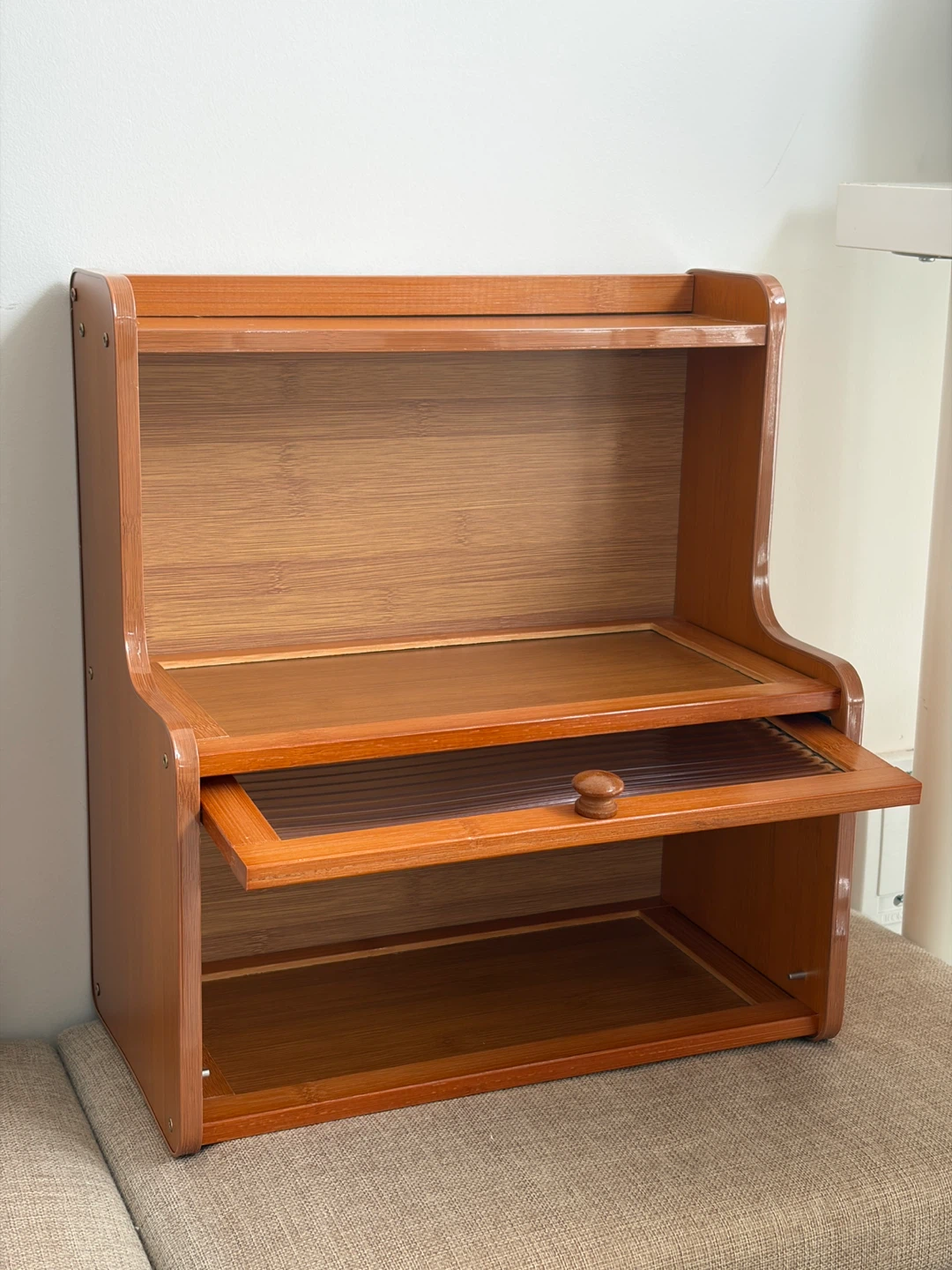 Wooden Cabinet Organizer Two Shelves with Door - photo 4